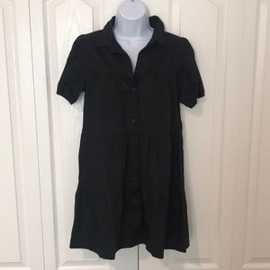 Puff Sleeve Button Down Dress